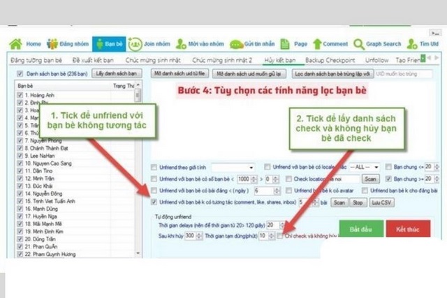 Di chuyển đến mục “Bạn bè”